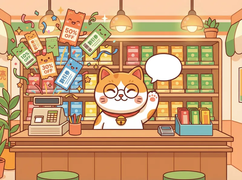 幸运便利店优惠券专区展示各种折扣优惠